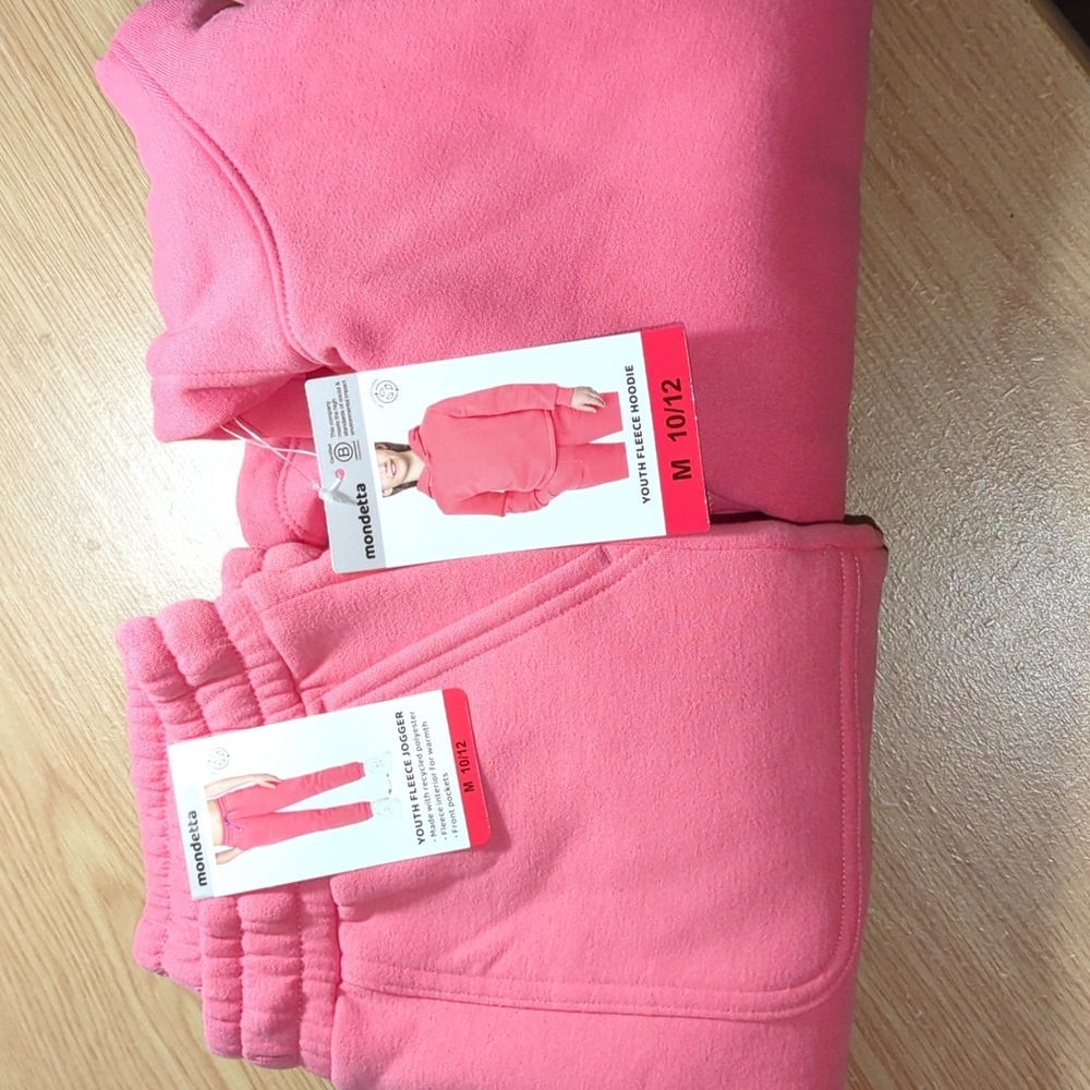 Mondetta Youth Fleece Hoodie and Jogger set